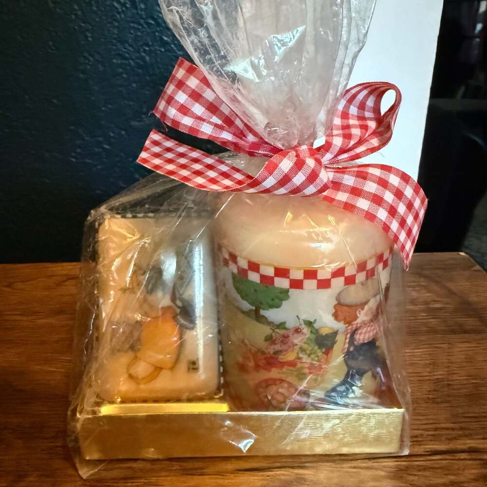 Mary Engelbreit Collectible Soap & Candle Gift Set Almond Fragrance